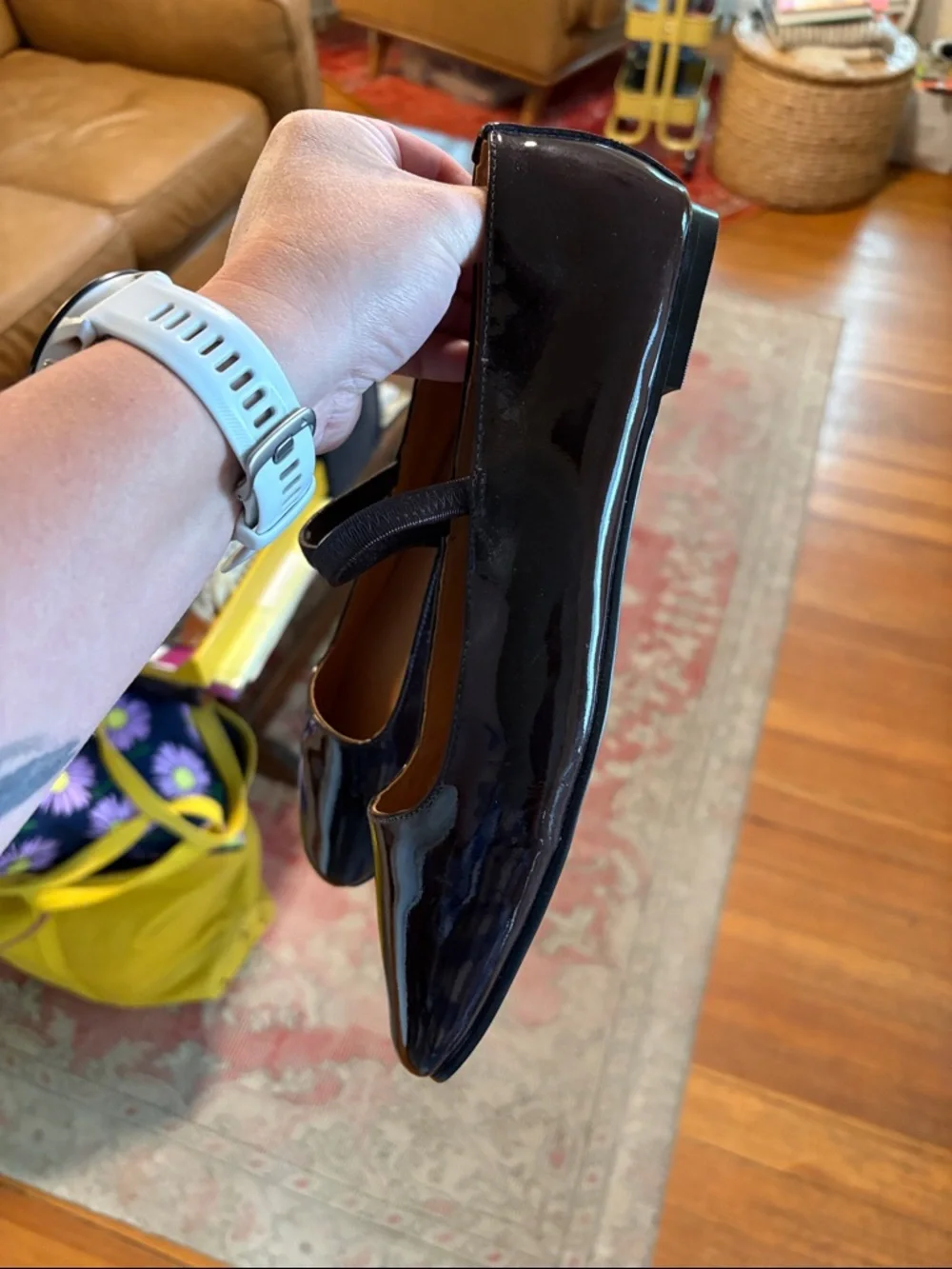 NWOT Madewell Greta Ballet Flat in Patent Leather (Dark Plum/9.5) - Picture 6 of 6